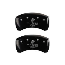 MGP Caliper Covers - MGP Caliper Covers 10010RGT5BK Rear Gloss Black for 05-14 Ford Mustang Shelby - Image 1