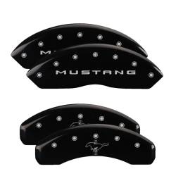 MGP Caliper Covers - MGP Caliper Covers 10202SMB2BK Front/Rear Gloss Black for 15-23 Ford Mustang - Image 1