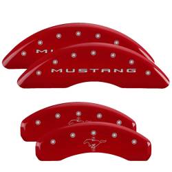 MGP Caliper Covers - MGP Caliper Covers 10204SMB2RD Front/Rear Red for 15-23 Ford Mustang - Image 1