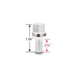 Gorilla Automotive - Gorilla 18176 Lug Bolt Ball Seat Chrome 12mm x 1.50 Total 1.94" US .80" - Image 1