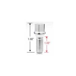 Gorilla Automotive - Gorilla 17141 Lug Bolt Cone Seat Chrome 14mm x 1.25 Total 1.98" US .98" - Image 2