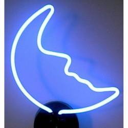 Neonetics - Neonetics 4MOONM Blue Moon Neon Sculpture - Image 1