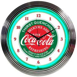 Neonetics - Neonetics 8CCGRN Coca-cola Evergreen Neon Clock - Image 1