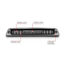 Anzo USA - Anzo USA LED Third Brake Light Chrome Smoke Lens for Ram Trucks 531046 - Image 4