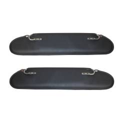 Omix - This pair of replacement sun visors in charcoal fit 72-86 Jeep CJ - Image 1