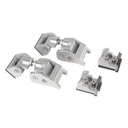 Rugged Ridge - Rugged Ridge 11116.21 Hood Catch Kit Silver 2018-21 Jeep Wrangler/Gladiator - Image 1