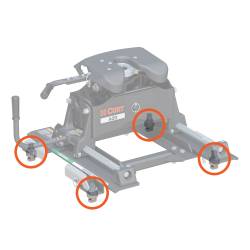 CURT - Replacement 5th Wheel Puck System Anchors for Chevrolet GMC for 16023 - Image 2