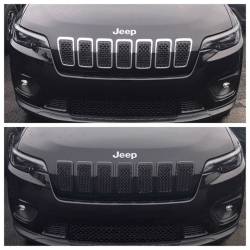 Trim Illusion - Trim Illusion ABS6485BLK Black Front Grille Overlay for 19-23 Jeep Cherokee - Image 4