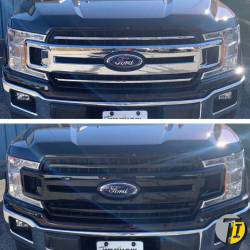 Trim Illusion - Trim Illusion ABS6515BLK Black Front Grille Overlay for 18-20 Ford F150 XLT - Image 4