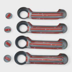 Trim Illusion - Trim Illusion DH6122BLK Front/Rear Door Handle Covers Black for Wrangler JK - Image 3