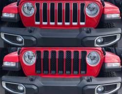 Trim Illusion - Trim Illusion ABS6495BLK Black Front Grille Overlay for 18-25 Wrangler Rubicon - Image 4