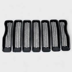 Trim Illusion - Trim Illusion ABS6522BLK Black Front Grille Overlay for 18-25 Wrangler Sport - Image 1