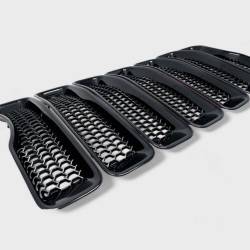 Trim Illusion - Trim Illusion ABS6522BLK Black Front Grille Overlay for 18-25 Wrangler Sport - Image 2