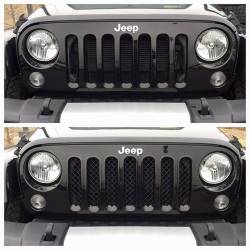 Trim Illusion - Trim Illusion ABS6414BLK Black Front Grille Overlay for 07-18 Wrangler JK - Image 4