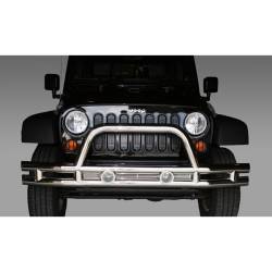 Rugged Ridge - Rugged Ridge 11563.1 Tube Bumper Front 3" Stainless Steel 07-18 Jeep Wrangler JK - Image 1