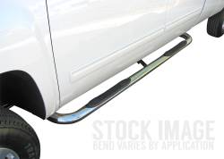 Steelcraft - Steelcraft 202387 3" SS Round Step Bars for 19-25 Silverado/Sierra Ext Cab - Image 1