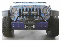 Steinjager - Steinjager Front Bumper Light Bar Bracket Black for Wrangler JK J0045688 - Image 1