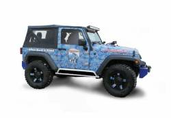 Steinjager - Steinjager Phantom Rock Sliders-Cloud White for Wrangler JK 2DR J0044910 - Image 1
