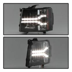 Spyder Auto - Spyder Auto DRL Projector Headlights Black/Clear 07-13 Silverado 5083524 - Image 7