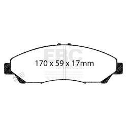 EBC Brakes - EBC Brakes UD1280 Ultimax Brake Pads for 07-18 MDX RLX ZDX - Image 1