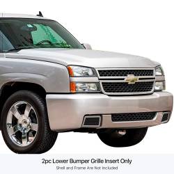 APS - APS Stainless Billet Bumper Grille Black Silverado 1500 SS GR03HEC05J - Image 1