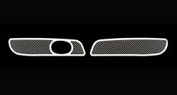 APS - APS Wire Mesh Fog Light Grilles-Polish for 11-14 Chrysler 300 GR18GFC03R - Image 2