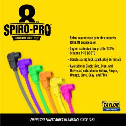 Taylor Cable - Taylor Cable 78753 8mm Spiro Pro Ignition/Spark Plug Wire Set - Image 5