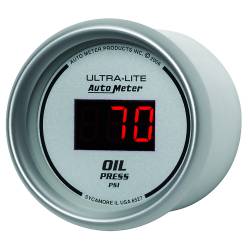 AutoMeter - AutoMeter 6527 Ultra-Lite Oil Pressure Gauge 5-100PSI 2-1/16" - Image 2
