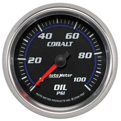 AutoMeter - AutoMeter 7921 Cobalt Oil Pressure Gauge 2-5/8" Full Sweep Mechanical - Image 1