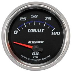 AutoMeter - AutoMeter 7927 Air Core Electric Cobalt Oil Pressure Gauge 0-100 PSI 2-5/8" - Image 1