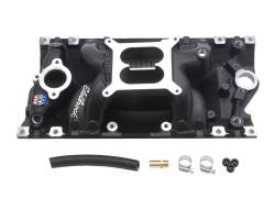 Edelbrock - Edelbrock 75163 Performer RPM AIR-GAP SB-Chevy Vortec Black Intake Manifold - Image 1