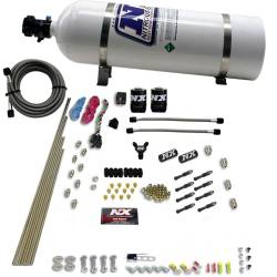 Nitrous Express - Nitrous Express 93006-15 8Cyl Dry Direct Port Nitro System 100-600HP 15lb Bottle - Image 1