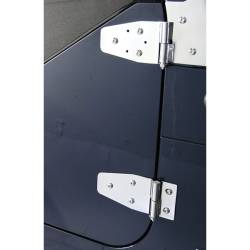 Rugged Ridge - Rugged Ridge 11113.03 Door Hinge Kit Stainless Steel for Jeep Wrangler - Image 1