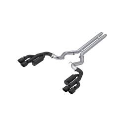 MBRP Exhaust - MBRP Exhaust S7207BLK 3" Cat-Back Dual Rear Exit Quad Tips Race Version Black - Image 1