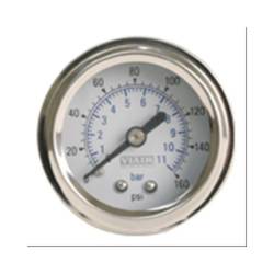 Viair - Viair 90087 2" Single Needle White Face Air Gauge 160 PSI Max Air Suspension - Image 1