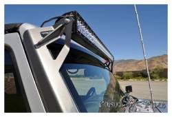 Poison Spyder - Poison Spyder 45-28-R50 Steel 50" Rigid Light Bar Mount for Jeep Wrangler JK - Image 3