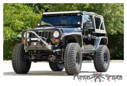 Poison Spyder - Poison Spyder 45-28-R50 Steel 50" Rigid Light Bar Mount for Jeep Wrangler JK - Image 4