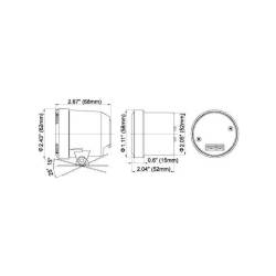 Defi - Defi DF11805 Red Racer Gauge Metric EGT Gauge Black Red 200 1100-DEG C 60mm - Image 2
