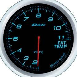 Defi - Defi DF10603 Link Meter Advance F Exhaust Temp Gauge Blue +200 +1100 60mm - Image 2
