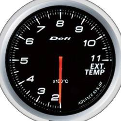 Defi - Defi DF10601 Link Meter Advance F Exhuast Temp Gauge White +200 +1100 60mm - Image 2
