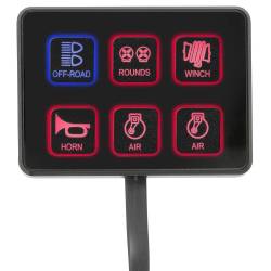 Pro Comp Suspension - Pro Comp Suspension 76201 Motorsports 6-Way Switch Panel - Image 1