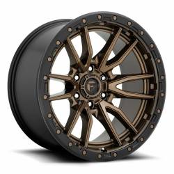 Fuel 1PC - Fuel Off Road D681 REBEL 20x10 8x6.5 -18mm Matte Bronze/Black D68120008247 - Image 1
