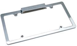 Trans-Dapt Performance - Trans-Dapt 6967 License Plate Frame Deluxe w/Light Chrome - Image 1