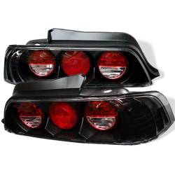 Spyder Auto - Spyder Auto 5005274 Black/Clear Euro Style Taillights for 97-01 Honda Prelude - Image 1