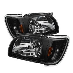 xTune Auto - xTune Auto 5056221 Crystal Headlights Black/Clear - Image 1