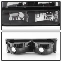 Spyder Auto - xTune Auto 5072221 Crystal Front Headlight Kit Black/Clear - Image 4