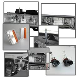 xTune Auto - xTune Auto 5077424 Crystal Front Headlight Kit Chrome/Clear - Image 4