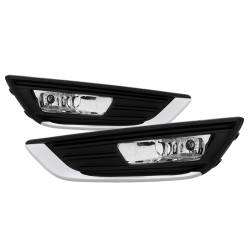 Spyder Auto - Spyder Auto 5083012 Halogen Fog Lights Black/Clear for 15-16 Ford Focus - Image 1