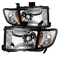 xTune Auto - xTune Auto 9025495 Crystal Headlights Black/Clear for 06-13 Honda Ridgeline - Image 1