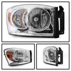Spyder Auto - xTune Auto 9022913 Chrome/Clear Crystal Headlights for Ram 1500/2500/3500 - Image 2